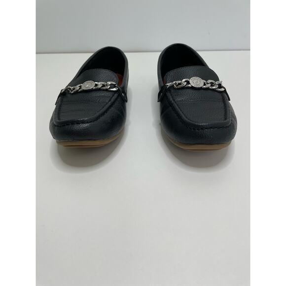 Nautica Raintree Logo Chain Loafer Shoes Slip On Flats Black Women's Sz US 7.5 - Picture 2 of 6